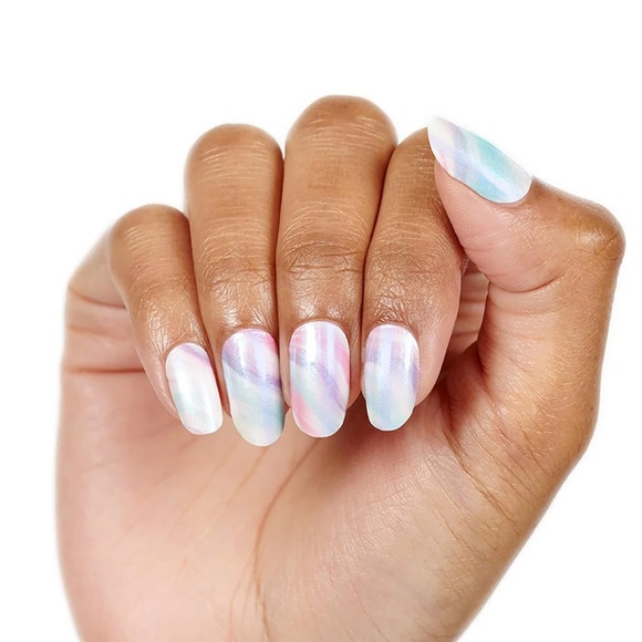 *Retired* Color Street: Cotton Candy Swirl | Pastel Pink Blue Duochrome Spring - Picture 12 of 14